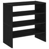 kenkätelineet 2 kpl Pinottava musta tammi 60x30x30,5 cm