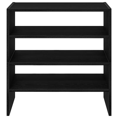 kenkätelineet 2 kpl Pinottava musta tammi 60x30x30,5 cm