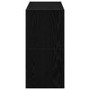 kenkätelineet 2 kpl Pinottava musta tammi 60x30x30,5 cm