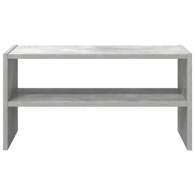 Kenkäteline Pinottava Betoni Harmaa 60x30x30,5 cm