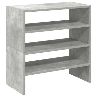 kenkätelineet 2 kpl Pinottava Betoni Harmaa 60x30x30,5 cm