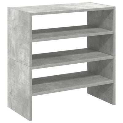 kenkätelineet 2 kpl Pinottava Betoni Harmaa 60x30x30,5 cm