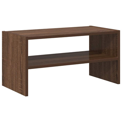 Kenkäteline Pinottava ruskea tammi 60x30x30,5 cm