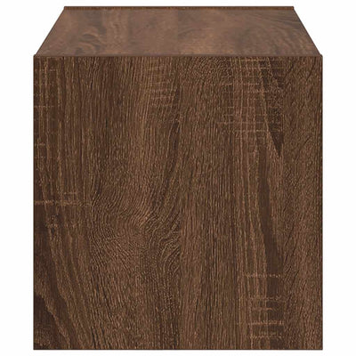 Kenkäteline Pinottava ruskea tammi 60x30x30,5 cm