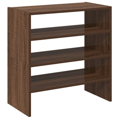 kenkätelineet 2 kpl Pinottava ruskea tammi 60x30x30,5 cm