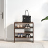 kenkätelineet 2 kpl Pinottava ruskea tammi 60x30x30,5 cm