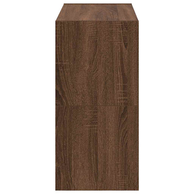kenkätelineet 2 kpl Pinottava ruskea tammi 60x30x30,5 cm