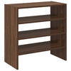 kenkätelineet 2 kpl Pinottava ruskea tammi 60x30x30,5 cm