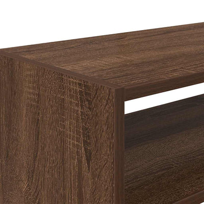 kenkätelineet 2 kpl Pinottava ruskea tammi 60x30x30,5 cm