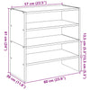 kenkätelineet 2 kpl Pinottava vanha puu 60x30x30,5 cm