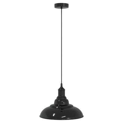 Riippuvalaisin Korkeussäädettävä E27 Kiiltävä Musta Ø 31 cm
