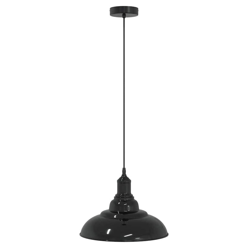 Musta riippuvalaisin Iumeghiul Ø 31cm (korkeussäädettävä e27 kiiltävä)