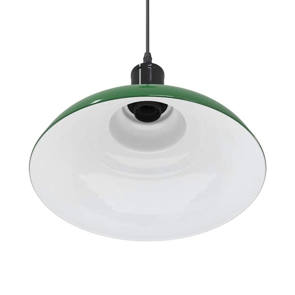 Riippuvalaisin Korkeussäädettävä E27 Kiiltävä Vihreä Ø 31 cm