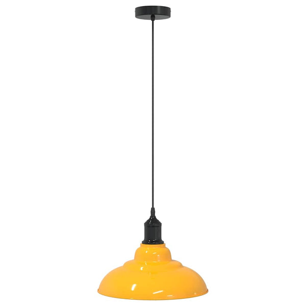 Riippuvalaisin Korkeussäädettävä E27 Kiiltävä Keltainen Ø 31 cm
