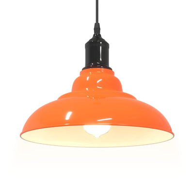 Riippuvalaisin Korkeussäädettävä E27 Kiiltävä Oranssi Ø 31 cm
