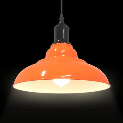 Riippuvalaisin Korkeussäädettävä E27 Kiiltävä Oranssi Ø 31 cm