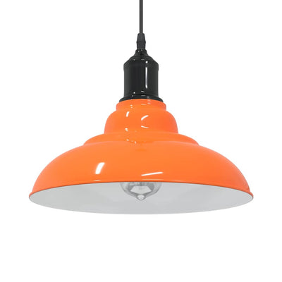 Riippuvalaisin Korkeussäädettävä E27 Kiiltävä Oranssi Ø 31 cm