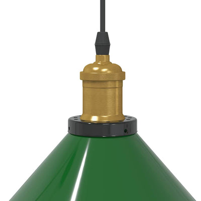 Riippuvalaisin Korkeussäädettävä E27 Kiiltävä Vihreä Ø 22 cm