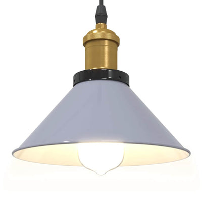 Riippuvalaisin Korkeussäädettävä E27 Kiiltävä Harmaa Ø 22 cm