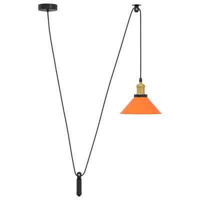 Riippuvalaisin Korkeussäädettävä E27 Kiiltävä Oranssi Ø 22 cm