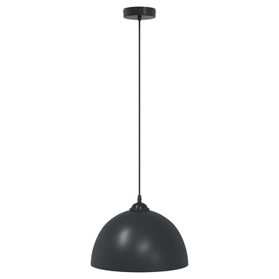 Riippuvalaisimet 2kpl Korkeussäädettävä E27 Musta Ø30cm Metalli