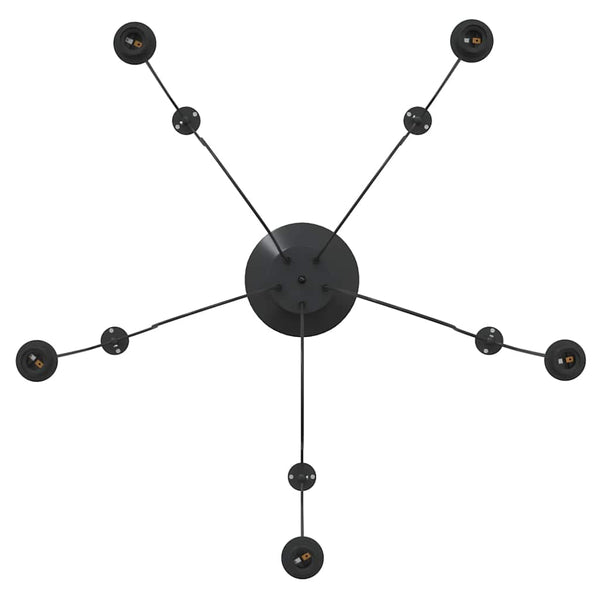riippuvalaisin 5 lampunpitimellä E27 Black Metal