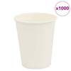 Paperiset kahvikupit 1000 kpl 8oz 200ml Valkoinen