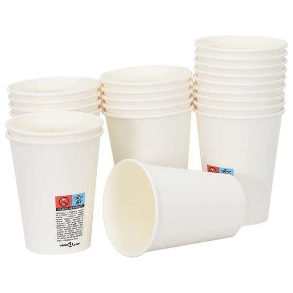 Paperiset kahvikupit 1000 kpl 12oz 300ml Valkoinen