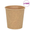 Paperiset kahvikupit 1000 kpl 4oz 100ml ruskea