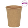 Paperiset kahvikupit 1000 kpl 8oz 200ml Ruskea