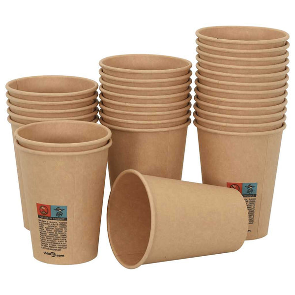 Paperiset kahvikupit 1000 kpl 12 unssia 300 ml Ruskea