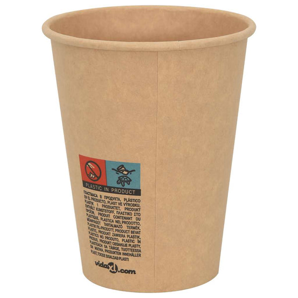 Paperiset kahvikupit 1000 kpl 12 unssia 300 ml Ruskea