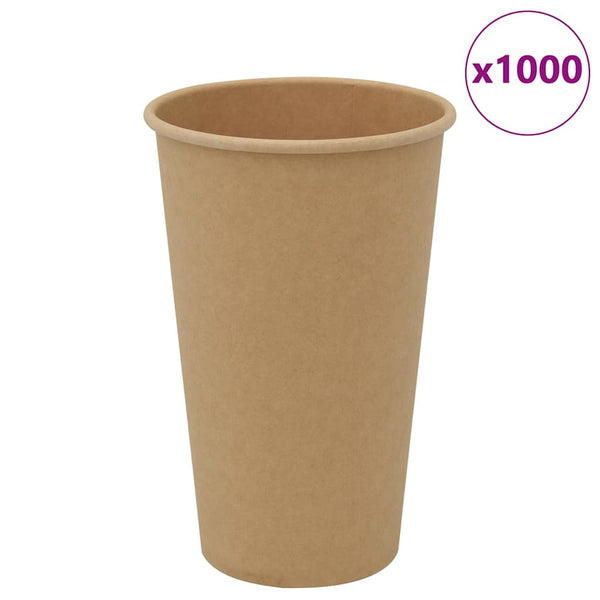 Paperiset kahvikupit 1000 kpl 16 unssia 400 ml Ruskea