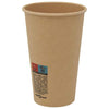 Paperiset kahvikupit 1000 kpl 16 unssia 400 ml Ruskea