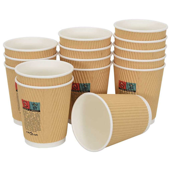 Paperiset kahvikupit 500 kpl 8oz 200 ml Ruskea