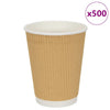 Paperiset kahvikupit 500 kpl 12 unssia 300 ml Ruskea