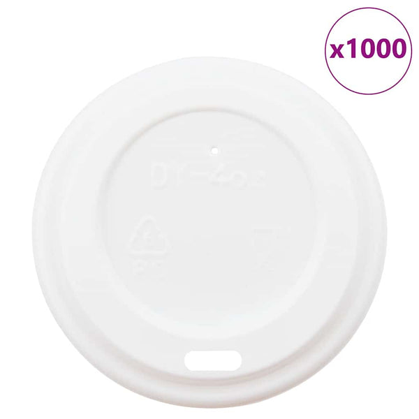 Paperi Kahvikuppi Kannet Ø60 mm 4oz 1000 kpl Valkoinen Muovi