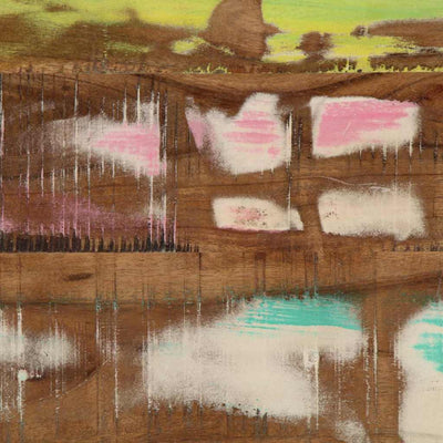 Konsolipöytä hyllyllä Uioara 120x33x75cm (uusiokäytetty puu)