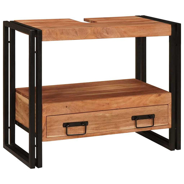 Pesualtaankaappi Ruskea 71 x 33 x 58 cm Tiheä akasiapuu