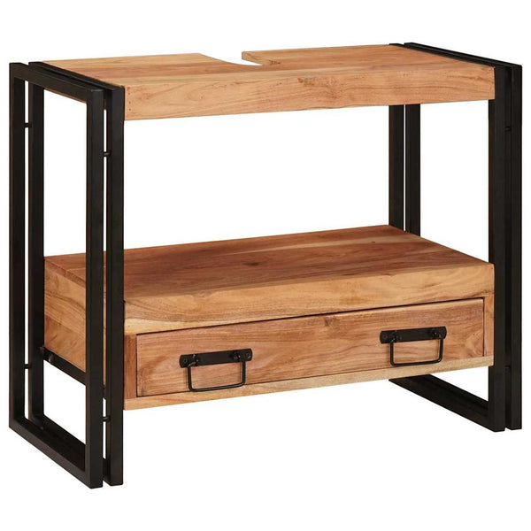 Pesualtaankaappi Ruskea 71 x 33 x 58 cm Tiheä akasiapuu