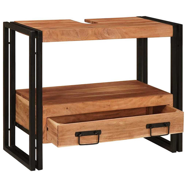Pesualtaankaappi Ruskea 71 x 33 x 58 cm Tiheä akasiapuu