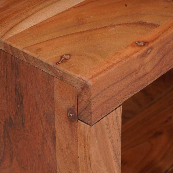 Kirjahylly 6 tasoa 3 kpl 80 x 30 x 110 cm Tiheä akasiapuu
