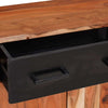 Sivupöytä 2 pcs Ruskea 110 x 30 x 75 cm Täysi Akaasiapuu