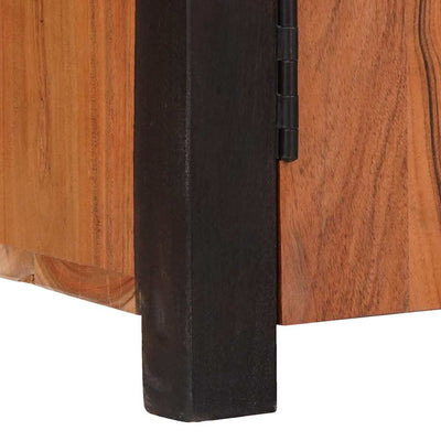 Sivupöytä 3 pcs Ruskea 165 x 30 x 75 cm Täysi Akaasiapuu