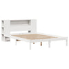 Sänky kirjahyllyllä ei patjaa valkoinen 140x190 cm täysi mänty