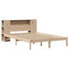 Sänky kirjahyllyllä ilman patjaa 160x200 cm täysi mänty