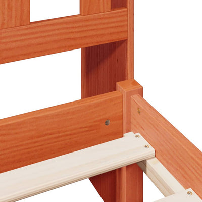 Vahanruskea sänky/kirjahylly ei patjaa Madalin 100x200cm (mänty)