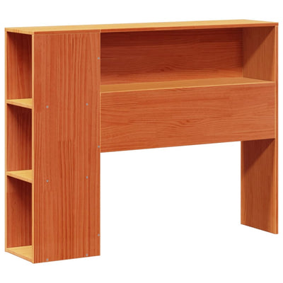 Sänky/kirjahylly ilman patjaa vahanruskea 75x190 cm täysi mänty