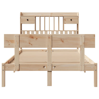 Sänky kirjahyllyllä ilman patjaa Cincinela 135x190cm (mänty)