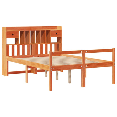 Vahanrusk sänky kirjahyllyllä ei patjaa Kondi 160x200cm (mänty)